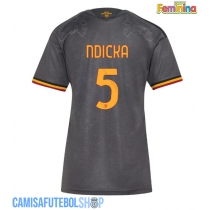 Camisa de time de futebol AS Roma Evan Ndicka #5 Replicas 3º Equipamento Feminina 2026-27 Manga Curta